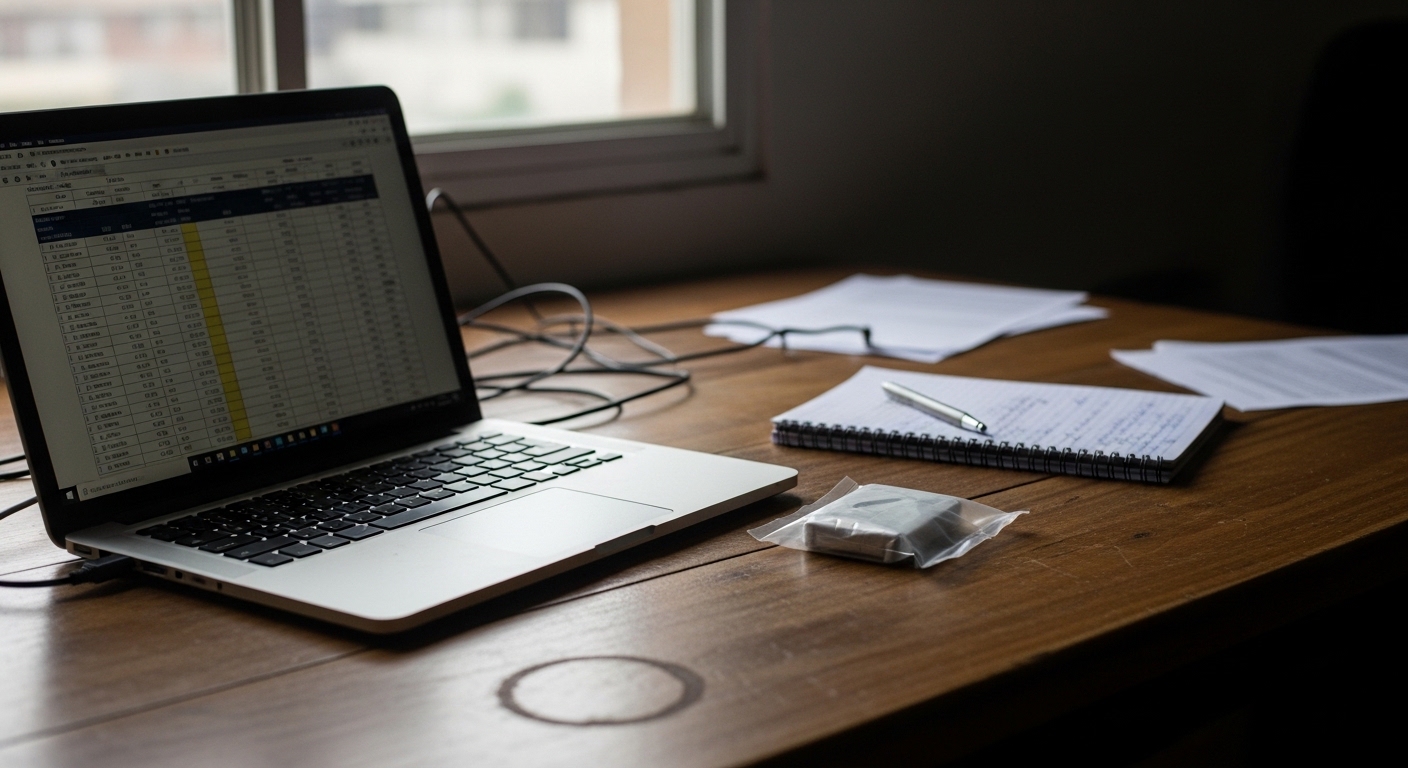 Escritorio con datos de validacion de demanda antes de vender productos innovadores